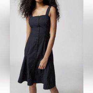 NWT BDG Urban Outfitters black squareneck midi dress